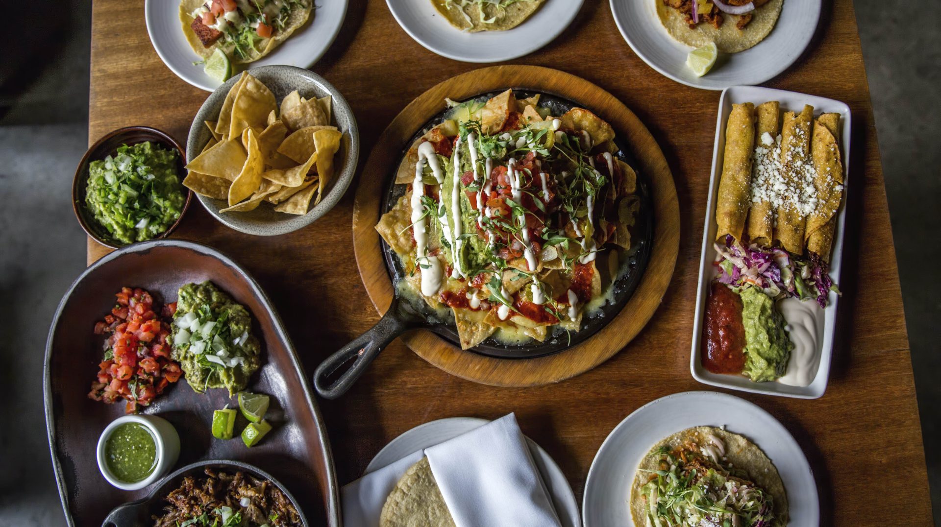 Curated private chef menu with fresh Mexican cuisine